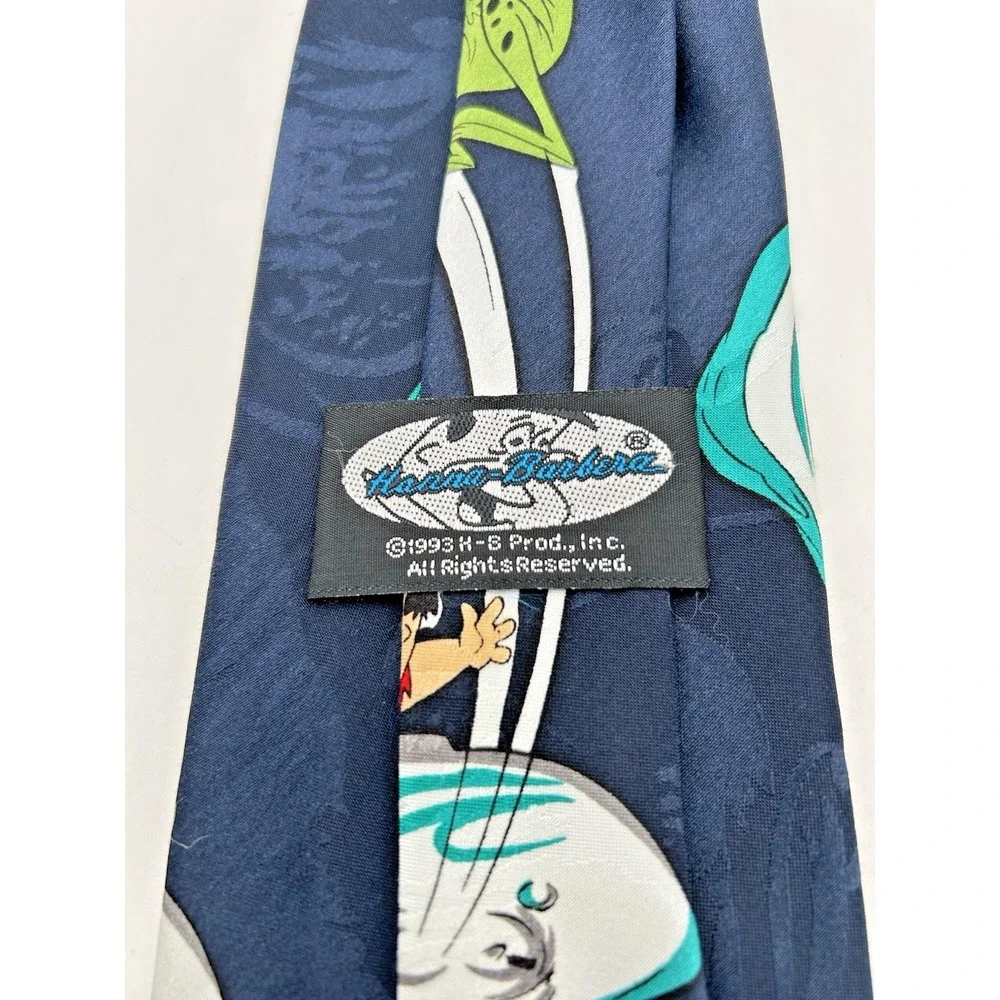 Vintage‎ Flintstones Hannah Barbera Men's Tie 1993 Sports Barney Fred 73469